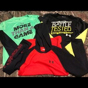 Boys long sleeve under armour bundle